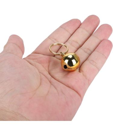 2pcs Rust-Free Extra Loud Copper Bells for Pets - Brass Collar Charm Bells for Cats & Dogs - Save Birds & Wildlife - Gold - Buy Online on GoSupps.com