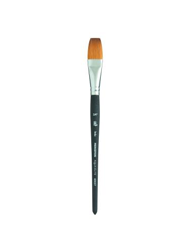 Princeton Artist Brush Co. Lauren Series 4350 - Short Handled Wash Size 1/2  - Single Golden Synthetic Paintbrush for Watercolor and Acrylic Painting