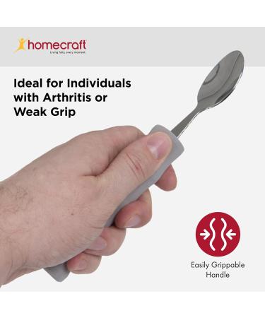 Homecraft Lightweight Foam Handled Cutlery Spoon | VAT Relief Eligible | Adaptive Dining Utensil for Elderly, Disabled, Arthritis | Easy Grip Silverware - Buy Online on GoSupps.com