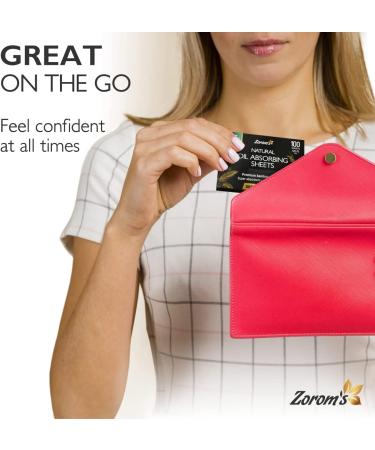 Natural Bamboo Charcoal Oil Blotting Sheets for Oily Skin - 3pk/300 Makeup-Friendly Sheets - 25% Larger Size - Easy Grab Dispenser - 3 Pack - Buy Online on GoSupps.com