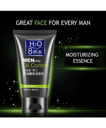 BIOAQUA H2O MEN Oil Control Cleansing & Moisturizing Cream - 100g | Hydration for Men's Skin | International Shipping Available - Buy Online on GoSupps.com