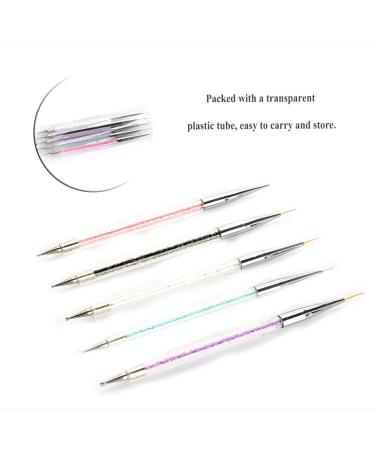 Sonew 5-Piece Nail Art Dotting Tools Kit | Crystal Dot Painting & Manicure Pens for DIY Nail Art - Buy Online on GoSupps.com