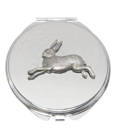 Hare Running Compact Mirror Handbag Gift With Free Engraving 172