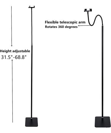 Height Adjustable Floor Holder Stand Mount for Surveillance Camera | 31.5-68.8 | Compatible with Baby Monitor / Security Camera - Buy Online on GoSupps.com