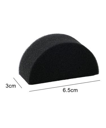 Bowitzki Face Paint Sponges - 12 Black Half Moon Sponges for Art & Body Painting - Ideal for Creative Face Painting Projects - Buy Online on GoSupps.com