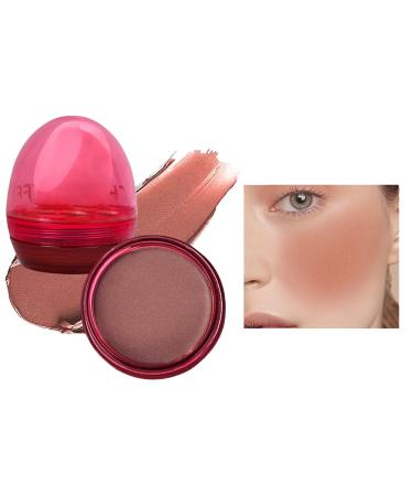 Blush Makeup Monochrome Lightweight Blusher for Women | No Smudging Easily Blush Palette for Dating Home Working Shopping Gathering Traveling Buogint 03# Dry Rose