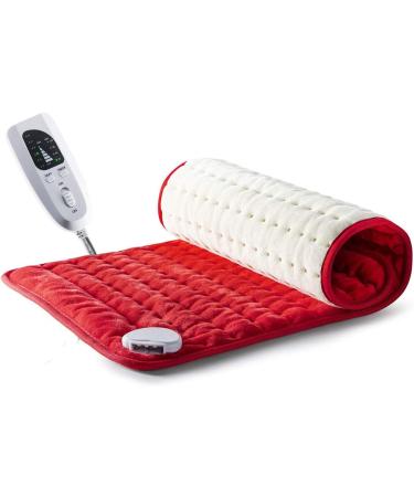 Electric Heating Pad for Back Pain and Cramps Relief - 2 Hour Auto Off - 24 x 12 - Moist Heat, Adjustable Settings - Fast Heating - Buy Online on GoSupps.com