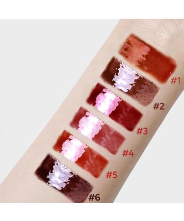 Lip Gloss47ml x 6 Pieces Nourishing Lip Color Non Sticky Care Lipstick Makeup Set for Travel Dating Wedding - Buy Online on GoSupps.com