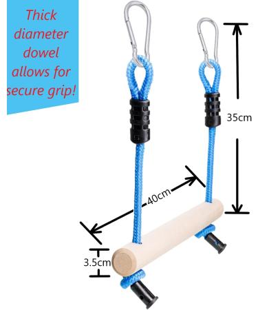 Lily's Things Monkey Bars (2 Pack) for Kids | Ninja Slackline Accessories for Backyard Obstacle Course | Compatible with Most Home Playground Sets - Buy Online on GoSupps.com