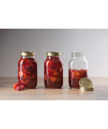 Kilner 1 Litre Round Glass Storage Jar with Screw Top Lid - Perfect for Preservation - Buy Online on GoSupps.com