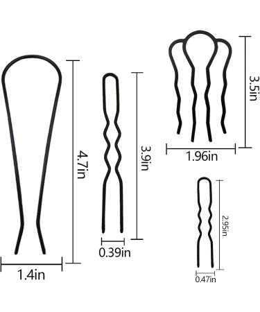 Paotxpum 11 Pieces Hair Side Combs Vintage Hair Fork U-Shape Alloy Hair Sticks Vintage Teeth Hair Side Combs For Women Hair Styling Tool Accessories - Buy Online on GoSupps.com