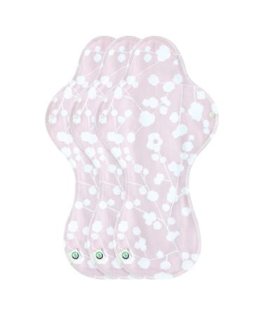 think ECO FDA Registered Printed Wing Type Pad 3p Organic Reusable Cotton Pads Menstrual Pads Sanitary Napkins Many Pattern 3 Pads. (Shabby Chic Night Pad Puls)