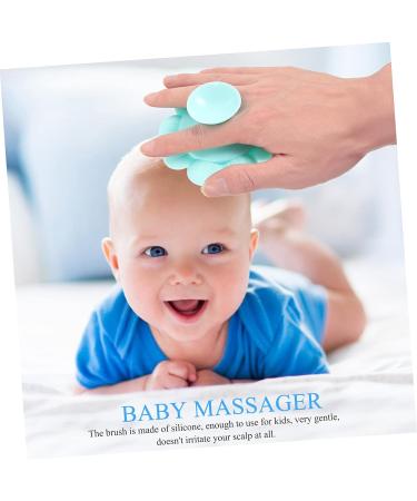 Hemoton Silicone Shampoo Brush for Newborns - Green Handheld Shampooer and Scalp Massager for Baby Bath - Portable and Gentle Baby Hair Brush - 1pc - Buy Online on GoSupps.com