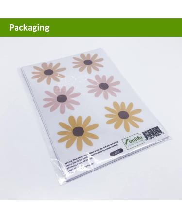 funlife Modern Daisy Wall Decal - Peel and Stick Transparent PVC Stickers for Nursery, Bedroom, Playroom Decoration - Buy Online on GoSupps.com