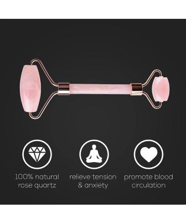 Envie Pink Rose Quartz Face Roller for Anti-Ageing Skincare & Facial Sculpting - Buy Online on GoSupps.com