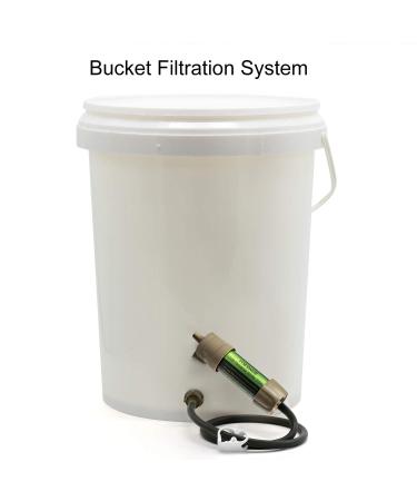 Miniwell Mini Water Filter with Bucket Attachment - Portable Outdoor Water Filter System for Camping & Travel | T V-Tested Water Treatment Solution - Buy Online on GoSupps.com