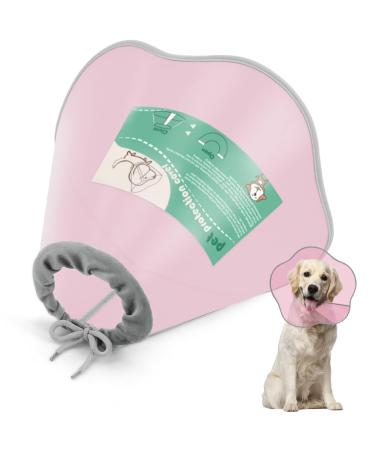 Supet Rewkrause for dogs & cats leak protection dog protective collar dog neck collar neckwatch for dog cat (pink s) s (neck circumference: 29-32 cm) pink