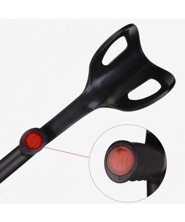 VISIONU Lightweight Foldable Forearm Crutch | Aluminum Walking Stick | Height Adjustable Ergonomic Handle | Comfortable Grip | Red - Buy Online on GoSupps.com