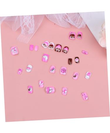 minkissy Children Fake Nail 3 Sets Cartoon Nail Art Sticker Kids Art Fake Nail Nail Stickers Kids False Nail Colorful Finished Nail Art Child Colorful Kids Nail Stickers - Buy Online on GoSupps.com