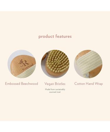 Rosebud Woman Perfect Skin Brush - Vegan, Sustainable Dry Brushing for Improved Circulation and Exfoliation (1Ct) - Buy Online on GoSupps.com