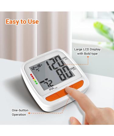 Scian Automatic Wrist Blood Pressure Monitor | Large LCD Display, Adjustable Cuff | 2 Users, 180 Memory | Home Use - White - Buy Online on GoSupps.com