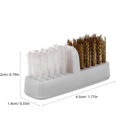 Beavorty Nail Drill Bit Cleaning Brush Nail Drill Bits Dust Removal Brush 2-in-1 Copper Nail Drill Bit Cleaner Manicure Cleaning Tool for Home or Nail Salon - Buy Online on GoSupps.com