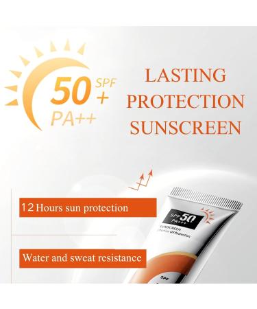 Trendyfave Sunscreen Spf 50 Face Moisturiser Skincare With UV Protection Sunscreen For Sunburn Brightening Cream Suncream Waterproof&Sweat-Proof Age Perfect Rosy Glow With Sodium Hyaluronate&Glycerol - Buy Online on GoSupps.com