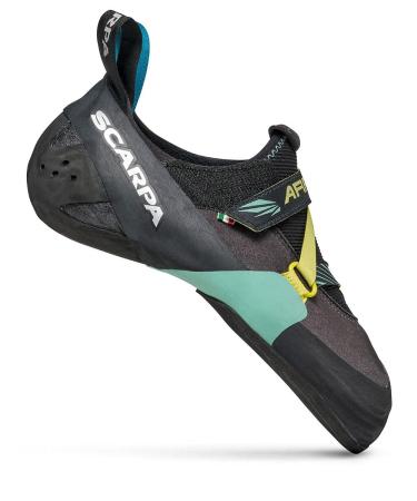Scarpa Men's Drago Climbing Shoes 37.5 EU Black Aqua Fkw