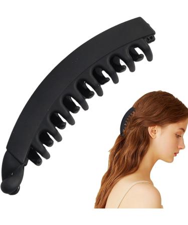 Shark Clips for Hair | Shark Claw Clips for Hair with Banana Design - Clips for Curly Hair Claw Clips for Thin Hair Non-Slip Hairpins for Thick Hair Matte Black - Buy Online on GoSupps.com