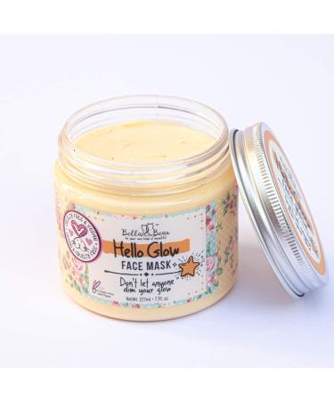 Bella & Bear Hello Glow Face Mask - Vegan Refining & Brightening Formula - 6.7oz - Buy Online on GoSupps.com