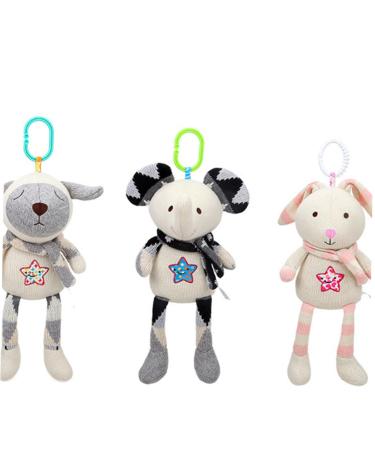 Upkoch Baby Calming Doll - Soft Plush Toy & Rattle | Perfect Children's Day Gift | Adorable Elephant for Newborns - Buy Online on GoSupps.com