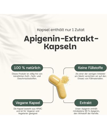 Cupplement Apigenin Extract Capsules 100 mg 60 Capsules Slaap Singlepack - Buy Online on GoSupps.com