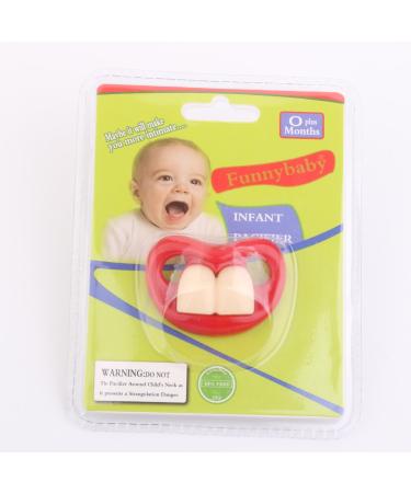 Funny Bucktooth Silicone Baby Pacifier - Orthodontic Infant Nipple for Safe & Fun International Shipping - Buy Online on GoSupps.com