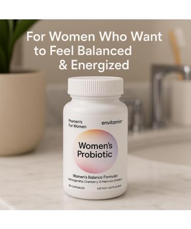 Probiotic for Women Balance Formula with Ashwagandha Cranberry Black Cohosh D-Mannose Hibiscus & Dandelion - Support Your Microbiome Womens 60 Count (Pack of 1) - Buy Online on GoSupps.com