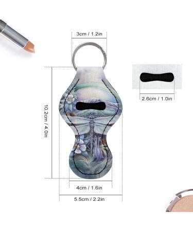 COEQINE Clip-on key ring for women and girls - Pouch for lip balm or lipstick Dragonfly flower. - Buy Online on GoSupps.com