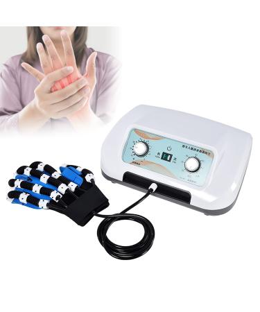 Self-Training Rehabilitation Robot Gloves Finger Straightening Brace Guard Protector Exoskeleton Manual Training Functional for Long-Term Relief Finger Cramps Left Hand S