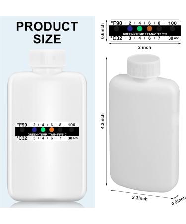 12-Piece Urine Test Kit with Empty Bottles, Temperature Test Strip, Portable Travel Bottle & Thermometer Strip - Classic Style - Buy Online on GoSupps.com
