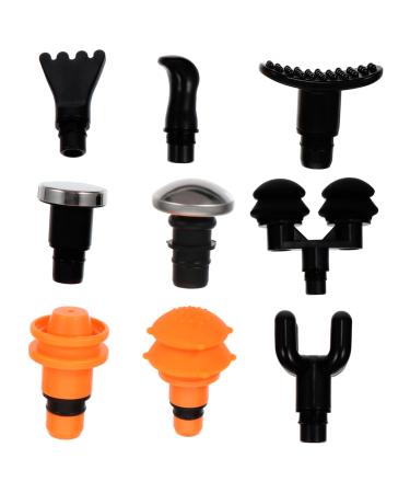 Anneomas 1 sentence 9Tlg Massage Head with fascia accessories for massage devices athletes pain relaxing heads massage substitute head fascia attachment fittings board adapter fitness