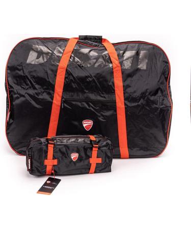 DUCATI Unisex Foldable Bicycle Bag | Black & Red - Premium Bicycle Accessory for Travel - Buy Online on GoSupps.com