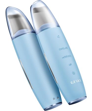 Geske SmartAppGuided Microcurrent Skin Scrubber & Blackhead Remover | 9-in-1 Skincare Tools for Face Cleaning & Anti-Aging | Professional Face Lift & Blackhead Remover Aquamarine - Buy Online on GoSupps.com