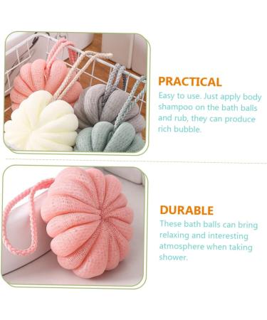 Beavorty 4pcs Pumpkin Bath Flowers | Premium Loofahs & Shower Sponges for Babies | Soft Bath Pouf & Cleaning Supplies - Buy Online on GoSupps.com