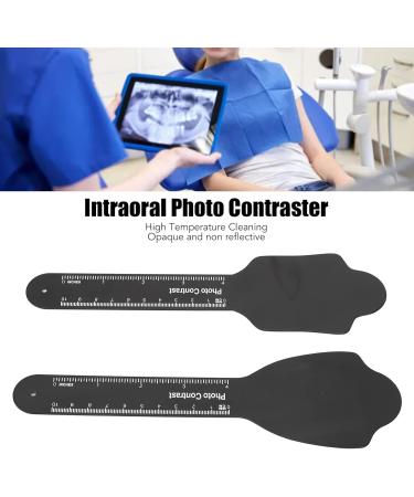 2Pcs Intraoral Photo Contraster Dental Background Board Orthodontic Photographic Contraste Long Handle Ral Photo Background Board with Scale - Buy Online on GoSupps.com