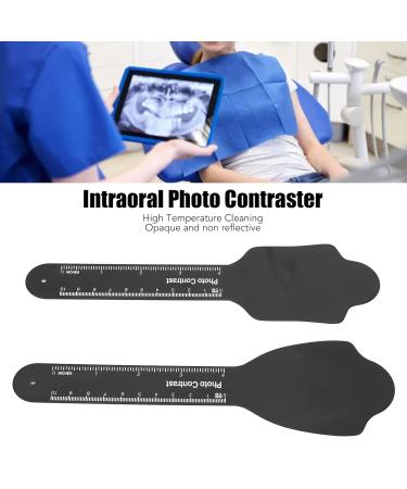 Buy 2PCs Intraoral Photo Contrast for Dental Plate - Orthodontic Photocontrast with Long Grip & Scale - Ideal for Background Photography - Buy Online on GoSupps.com