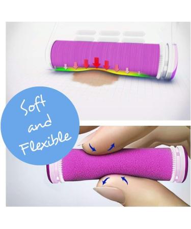 Emjoi Micro-Pedi Extreme Coarse Purple Flex Replacement Rollers - Set of 2 - Buy Online on GoSupps.com