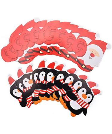  PRETYZOOM PRETYZOOM 150 Pieces Candy Lollipop Christmas Decor Christmas Decorations Ornament Card Paper Lollipop Decorations Candy Paper Card Decorate Red - Buy Online on GoSupps.com