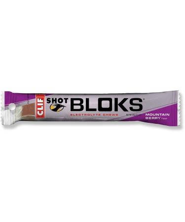 Clif Bar Shot Bloks Mountain Berry - 60g (18/Box) 2.11 Ounce (Pack of 18)