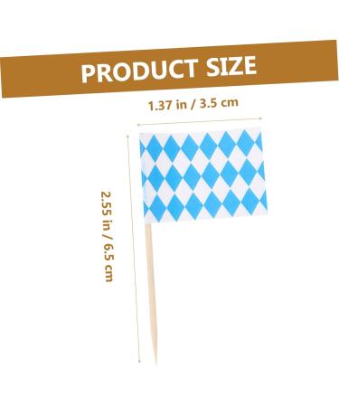 Zerodeko 1000 Pcs Oktoberfest Toothpick Banner Hawaiian Decor Food Labels Gingham Party Supplies Miniture Decoration Toothpick Flags Hawaiian Cocktail Picks German White - Buy Online on GoSupps.com