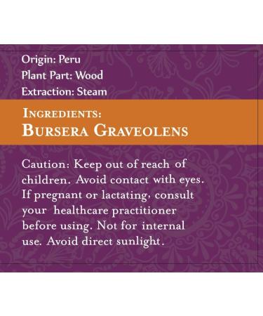 ArOmis Organic Palo Santo Essential Oil - 100% Pure Therapeutic Grade 10ml - Undiluted Aromatherapy Oil for Diffuser - Premium Quality - Free Worldwide Shipping - Buy Online on GoSupps.com