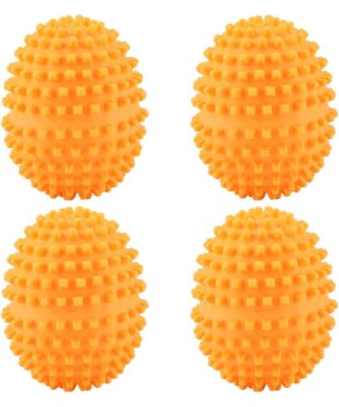 Dekaim Tumble Dryer Balls - 4 Pack Orange Reusable Dryer Balls for Cleaning Clothes | Eco-Friendly Laundry Solution - Buy Online on GoSupps.com