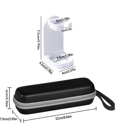 Liwein 2PCs Electric Toothbrush Travel Case & Holders - Portable Hard Shell Accessories for Travel - Buy Online on GoSupps.com